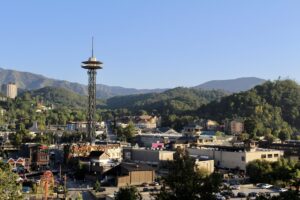 Gatlinburg Skylift Park Looks Over Downtown Gatlinburg